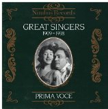 GREAT SINGERS 1909-1938 PRIMA VOICE